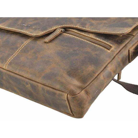 Bőr válltáska 35x26cm Vintage antik barna Bőr válltáska 35x26cm Vintage antik barna