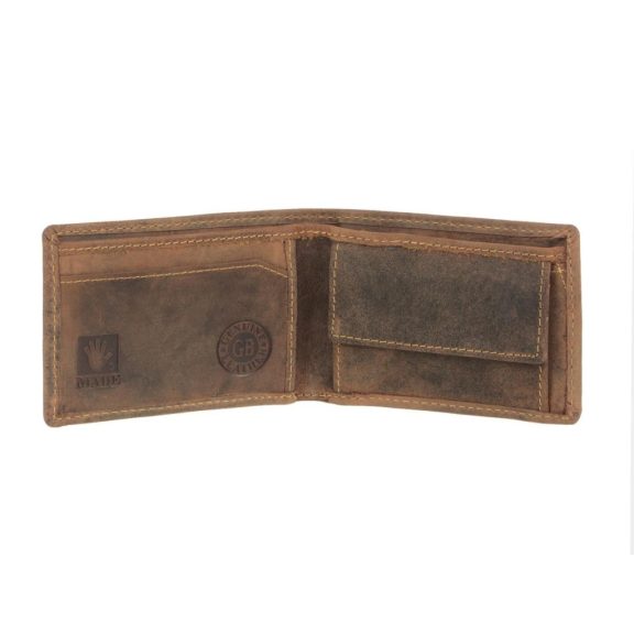 Bőr pénztárca 10x7cm Vintage antik barna Bőr pénztárca 10x7cm Vintage antik barna