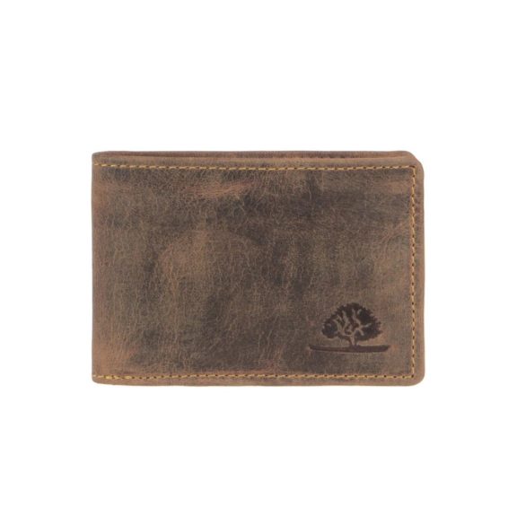 Bőr pénztárca érmetartó nélkül 10x7cm Vintage antik barna Bőr pénztárca érmetartó nélkül 10x7cm Vintage antik barna