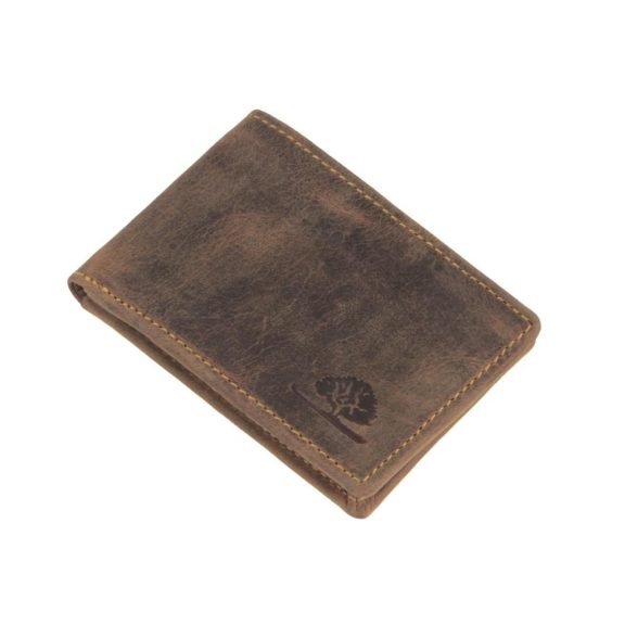 Bőr pénztárca érmetartó nélkül 10x7cm Vintage antik barna Bőr pénztárca érmetartó nélkül 10x7cm Vintage antik barna