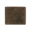 Bőr pénztárca 12x10cm 12 kártyanyílással Vintage antik barna