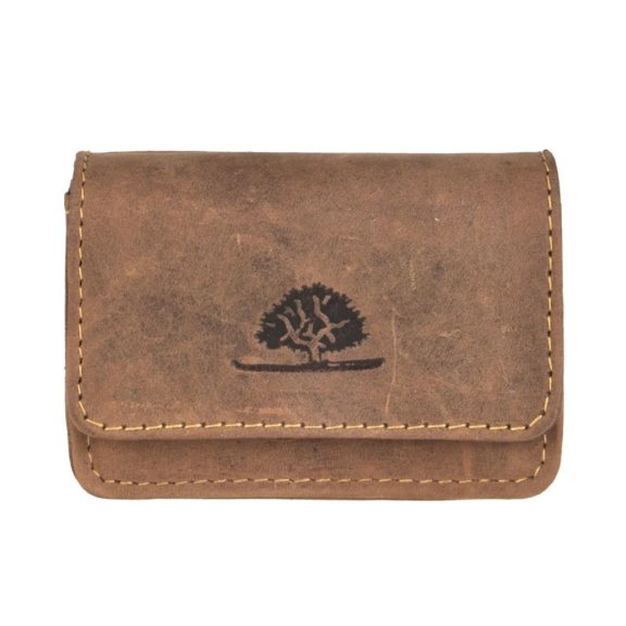 Bőr érmetartó pénztárca 8x5cm kis Vintage antik barna Bőr érmetartó pénztárca 8x5cm kis Vintage antik barna