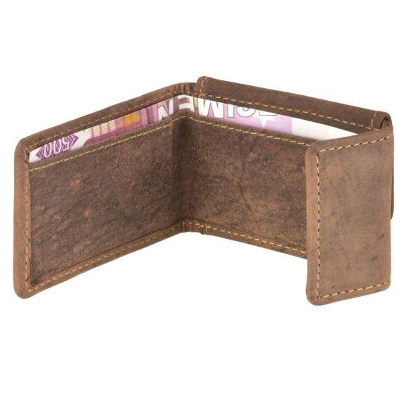 Bőr pénztárca 8x6cm Vintage antik barna Bőr pénztárca 8x6cm Vintage antik barna