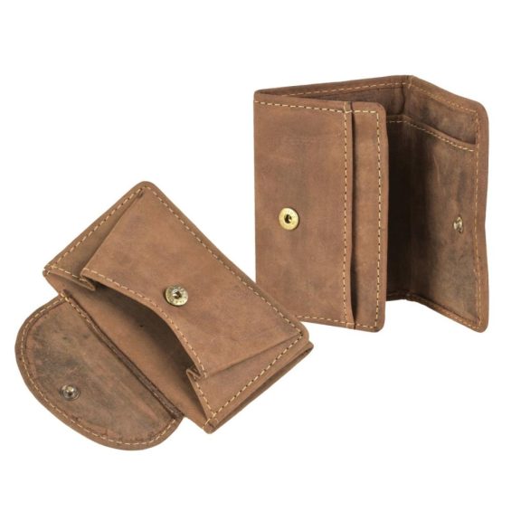 Bőr pénztárca 10x6cm Vintage antik barna Bőr pénztárca 10x6cm Vintage antik barna