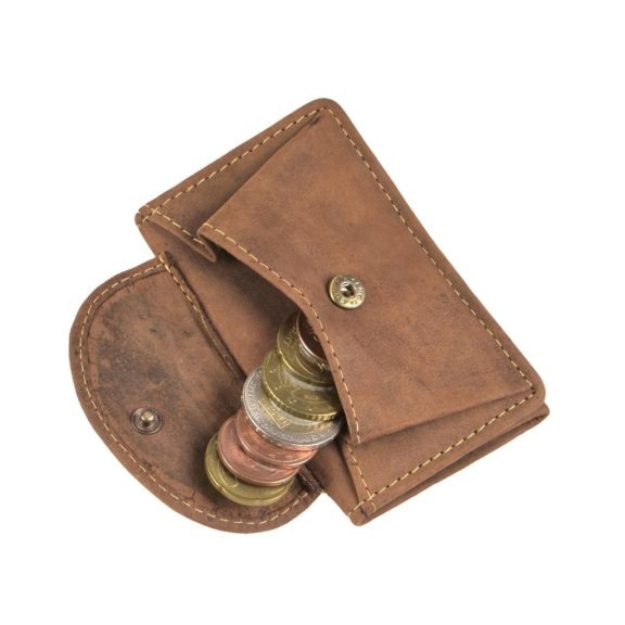 Bőr pénztárca 10x6cm Vintage antik barna Bőr pénztárca 10x6cm Vintage antik barna