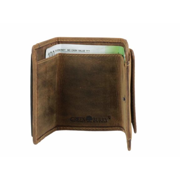 Bőr pénztárca 10x7cm elasztikus kártyarekesszel Vintage antik barna Bőr pénztárca 10x7cm elasztikus kártyarekesszel Vintage antik barna