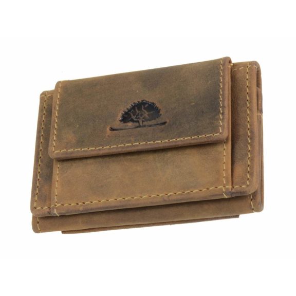 Bőr pénztárca 10x7cm elasztikus kártyarekesszel Vintage antik barna Bőr pénztárca 10x7cm elasztikus kártyarekesszel Vintage antik barna