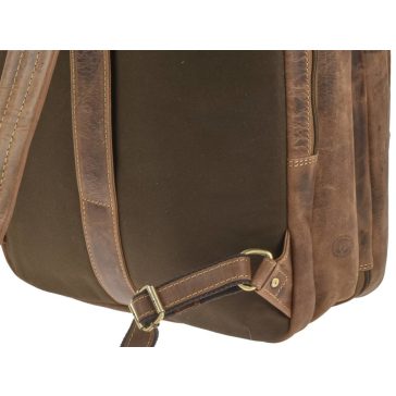Bőr kabin hátizsák 34x48x16cm Vintage antik barna
