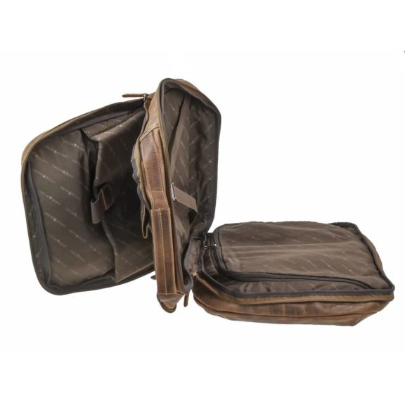 Bőr kabin hátizsák 34x48x16cm Vintage antik barna Bőr kabin hátizsák 34x48x16cm Vintage antik barna