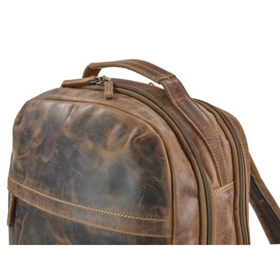 Bőr kabin hátizsák 34x48x16cm Vintage antik barna Bőr kabin hátizsák 34x48x16cm Vintage antik barna