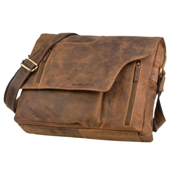 Bőr válltáska 41x31cm Vintage antik barna Bőr válltáska 41x31cm Vintage antik barna