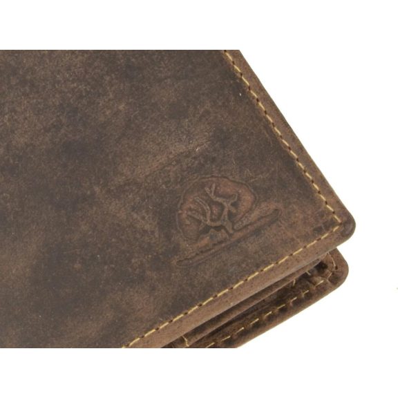 Bőr pénztárca 9x12cm magas Vintage antik barna Bőr pénztárca 9x12cm magas Vintage antik barna