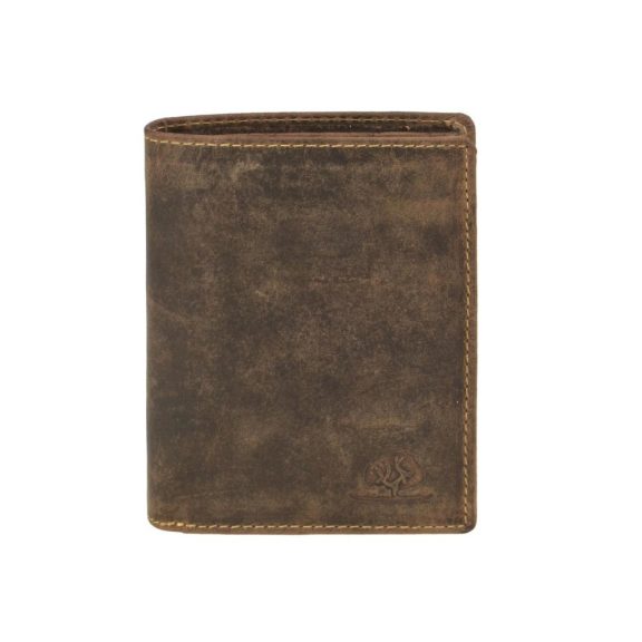 Bőr pénztárca 9x12cm magas Vintage antik barna Bőr pénztárca 9x12cm magas Vintage antik barna