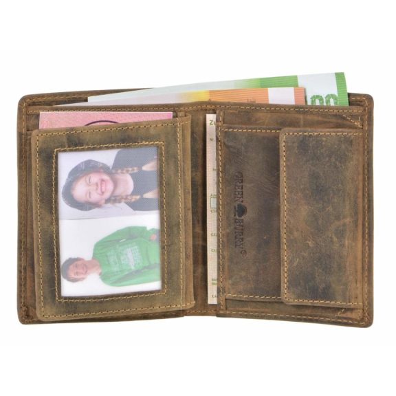 Bőr pénztárca 9x12cm, kivehető irattartóval Vintage antik barna Bőr pénztárca 9x12cm, kivehető irattartóval Vintage antik barna