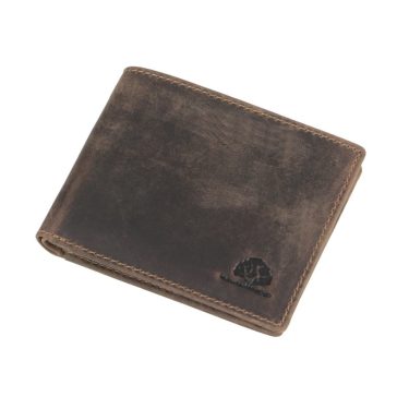 Bőr pénztárca 12x9cm Vintage antik barna
