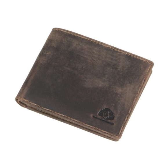 Bőr pénztárca 12x9cm Vintage antik barna Bőr pénztárca 12x9cm Vintage antik barna