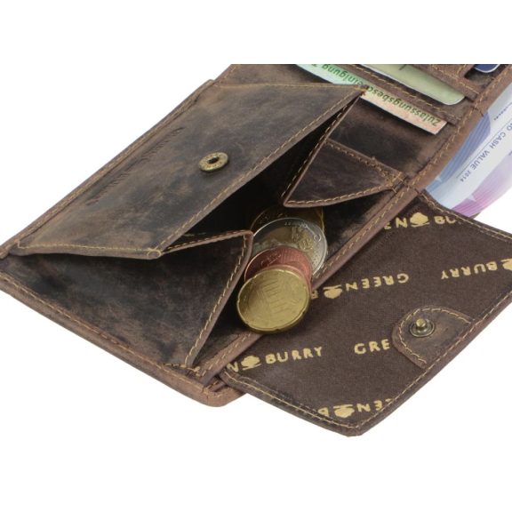 Bőr pénztárca 12x9cm Vintage antik barna Bőr pénztárca 12x9cm Vintage antik barna