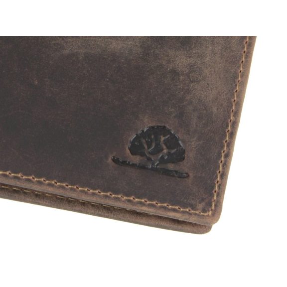 Bőr pénztárca 12x9cm Vintage antik barna Bőr pénztárca 12x9cm Vintage antik barna