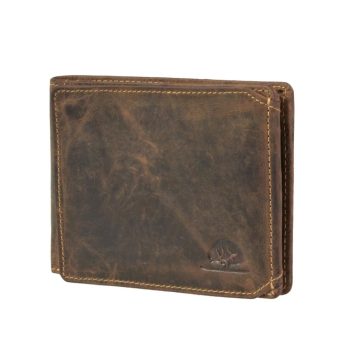Bőr pénztárca 12x9 cm Vintage antik barna