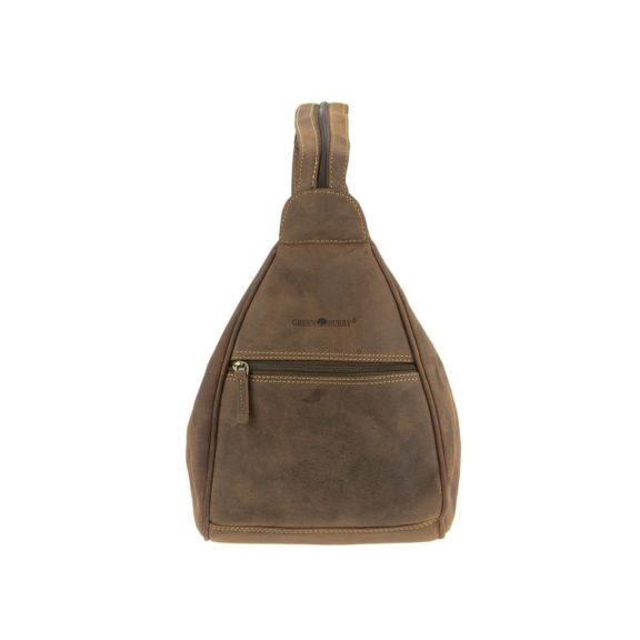 Bőr hátizsák 21x26cm Vintage antik barna