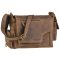 Bőr válltáska 39x28cm Vintage antik barna