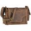 Bőr válltáska 39x28cm Vintage antik barna