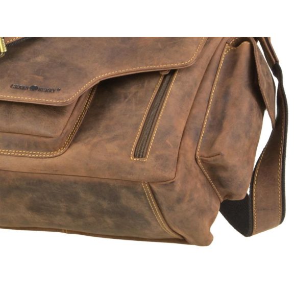 Bőr válltáska 39x28cm Vintage antik barna Bőr válltáska 39x28cm Vintage antik barna