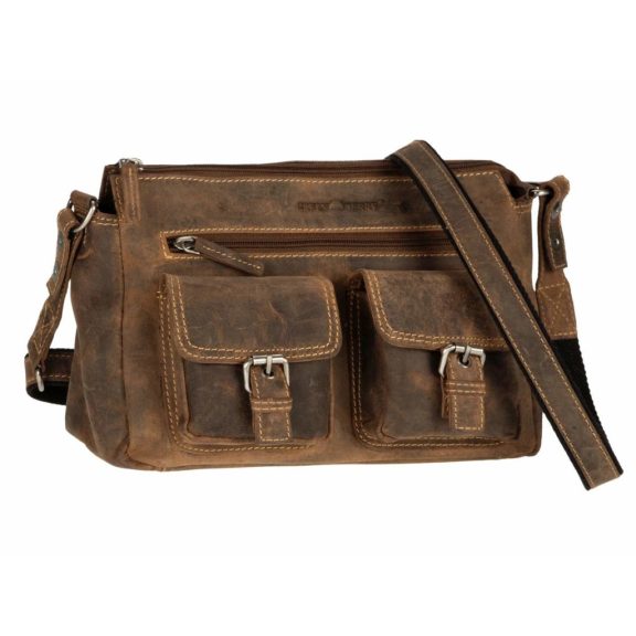 Válltáska bőr 27x15cm Vintage antik barna Válltáska bőr 27x15cm Vintage antik barna