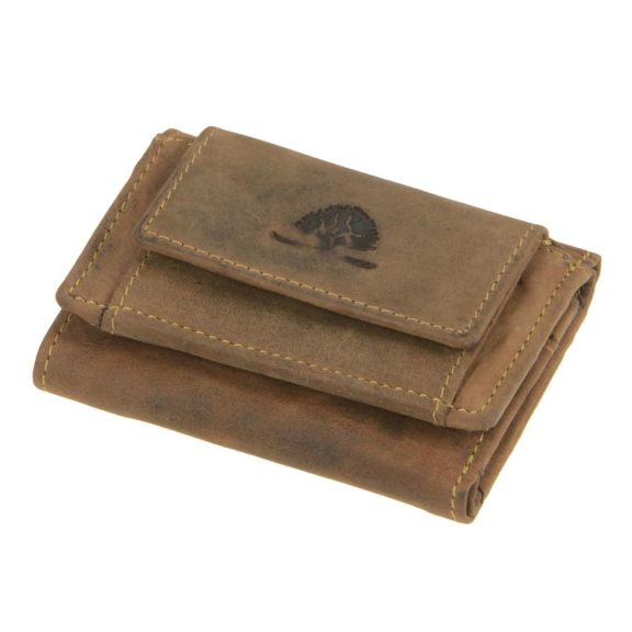 Bőr pénztárca 10x8cm Vintage antik barna Bőr pénztárca 10x8cm Vintage antik barna