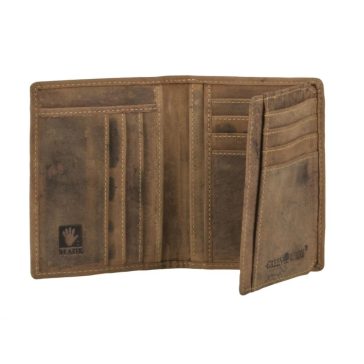 Bőr kártyatartó rfid 9x12cm Vintage antik barna
