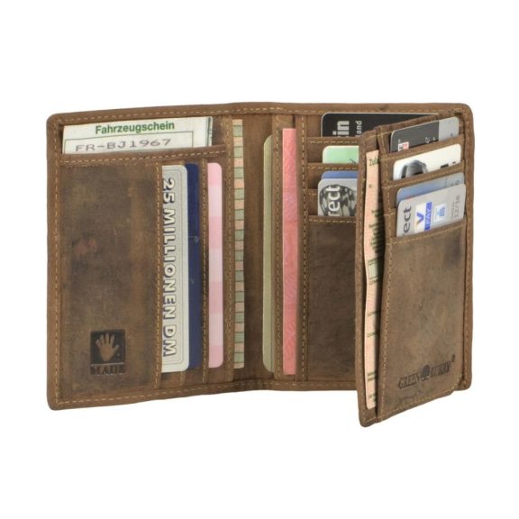 Bőr kártyatartó rfid 9x12cm Vintage antik barna Bőr kártyatartó rfid 9x12cm Vintage antik barna