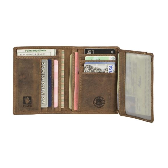 Bőr kártyatartó rfid 9x12cm Vintage antik barna Bőr kártyatartó rfid 9x12cm Vintage antik barna