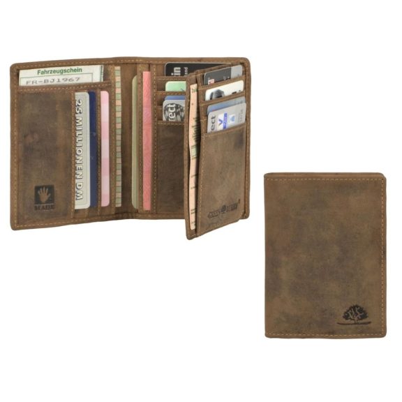 Bőr kártyatartó rfid 9x12cm Vintage antik barna Bőr kártyatartó rfid 9x12cm Vintage antik barna