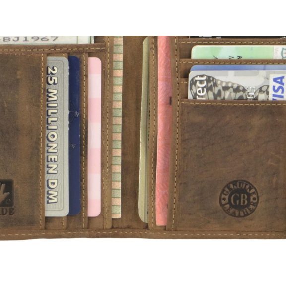 Bőr kártyatartó rfid 9x12cm Vintage antik barna Bőr kártyatartó rfid 9x12cm Vintage antik barna