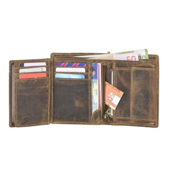 Bőr láncos pénztárca-irattartó motoros mintával álló 10x12,5cm Vintage barna Bőr láncos pénztárca-irattartó motoros mintával álló 10x12,5cm Vintage barna