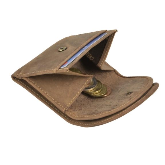 Bőr pénztárca 10x8cm Vintage antik barna Bőr pénztárca 10x8cm Vintage antik barna