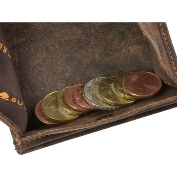   Bőr pénztárca 10x9cm speciális apró tartó BÉKA Vintage antik barna