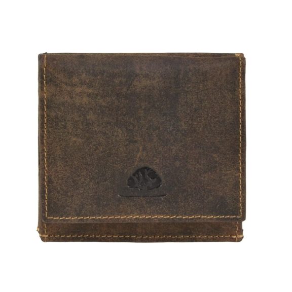 Bőr pénztárca 10x9cm speciális apró tartó BÉKA Vintage antik barna Bőr pénztárca 10x9cm speciális apró tartó BÉKA Vintage antik barna