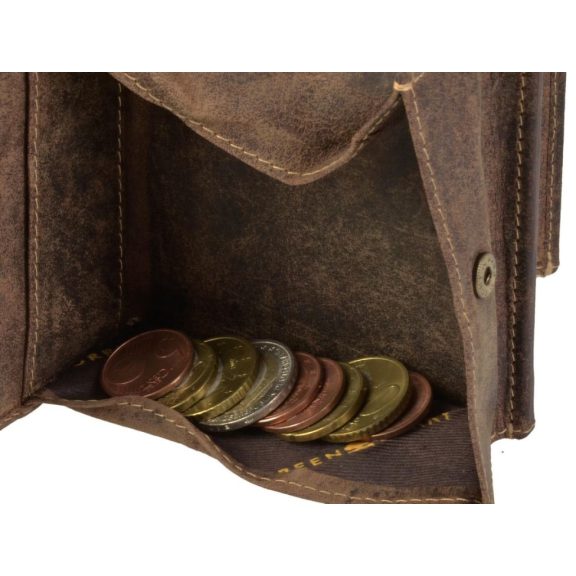 Bőr pénztárca 10x9cm speciális apró tartó BÉKA Vintage antik barna Bőr pénztárca 10x9cm speciális apró tartó BÉKA Vintage antik barna