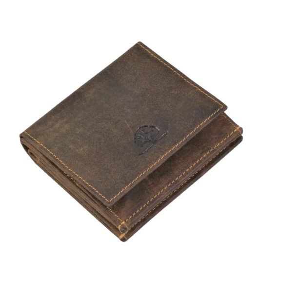 Bőr pénztárca 10x9cm speciális apró tartó BÉKA Vintage antik barna Bőr pénztárca 10x9cm speciális apró tartó BÉKA Vintage antik barna