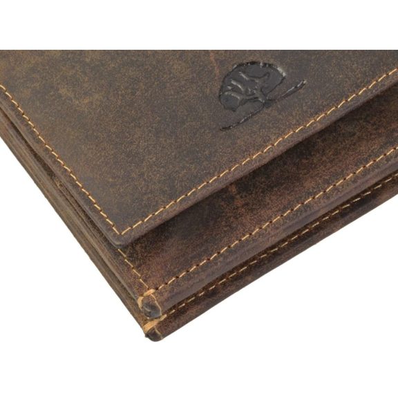 Bőr pénztárca 10x9cm speciális apró tartó BÉKA Vintage antik barna Bőr pénztárca 10x9cm speciális apró tartó BÉKA Vintage antik barna