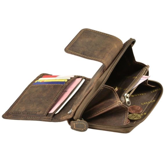 Bőr pénztárca 10x15cm Vintage antik barna Bőr pénztárca 10x15cm Vintage antik barna