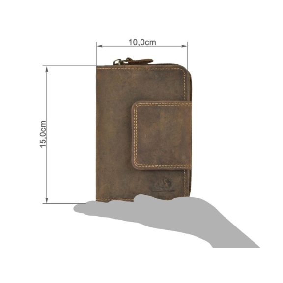 Bőr pénztárca 10x15cm Vintage antik barna Bőr pénztárca 10x15cm Vintage antik barna