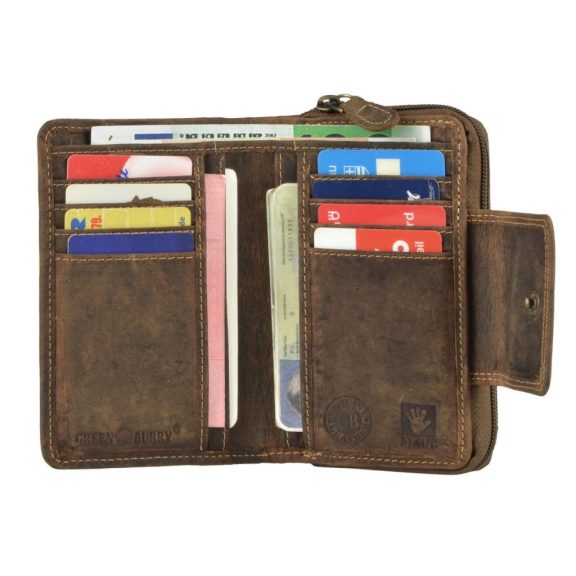 Bőr pénztárca 10x15cm Vintage antik barna Bőr pénztárca 10x15cm Vintage antik barna