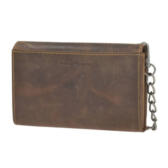 Bőr láncos briffkó 10x17cm Vintage barna Bőr láncos briffkó 10x17cm Vintage barna