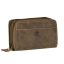 Bőr pénztárca 20x11cm 2 rekesszel Vintage antik barna