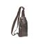 Bőr testtáska Crossbody 19x33cm sötétbarna