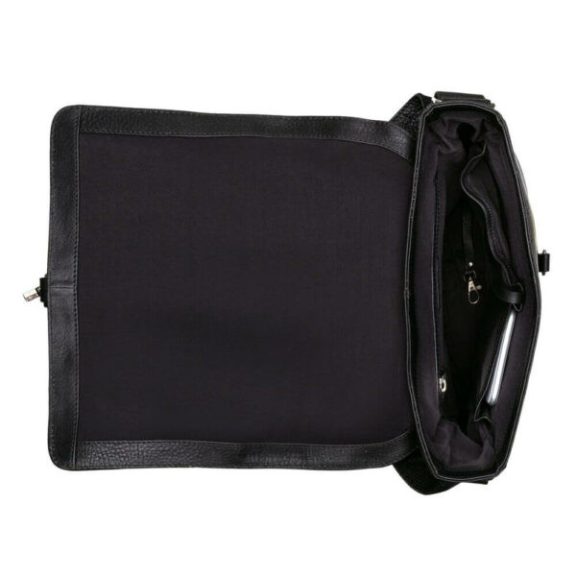Burkely Antique Avery Crossover M Messenger fekete bőr oldaltáska