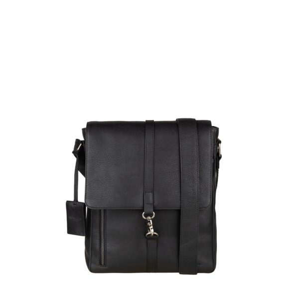 Burkely Antique Avery Crossover M Messenger fekete bőr oldaltáska